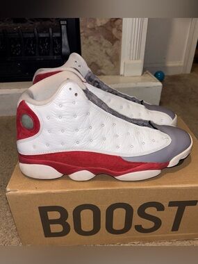 Grey toes Jordan 13s
